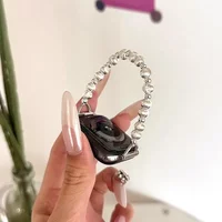 Mist Silver Cat Eye Pearl Compatible with 38/40/41/42/44/45/46/49mm Compatible with Apple Watch Strap Ultra/Se10/9/8/7/6/5/4/3/2