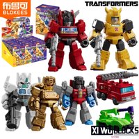 BLOKEE Transformers Building blocks Star version Hercules Optimus Prime vehicle Q version assembled toy model ornaments gifts