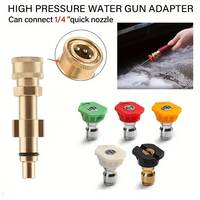 1/4" Quick Connect High Pressure Washer Adapter - Compatible with Lavor/Sterwins/Champion/Craftsman/Parkside Car Wash