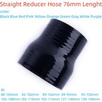 3PLY 76mm Length Straight Reducer Silicone Hose ID 80 83 89 95 102 105mm 108mm 110 114 127 130mm 140mm Coolant Intercooler Tube