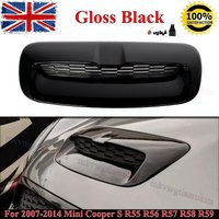 For Mini Cooper S R55 R56 R57 R58 R59 2007-2014 Hood Air Vent Scoop Gloss Black