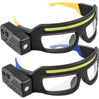 AliExpress NONE Rechargeable LED Glasses Headlight Glasses with Motion Sensor & Touch Control 5 Modes USB C Glasses for Running Camping Cycling