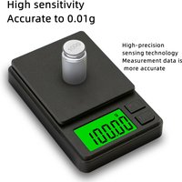 Mini high-precision LCD digital pocket scale 1kg/500g/0.01g jewelry scale food scale kitchen mini gram scale with backlight