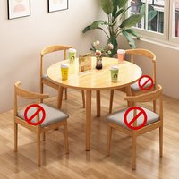 Nordic Round Dining Table Set Home Office Café Tea Lounge Meeting Room Round Table Chairs Ensemble Dining Coffee Tables Set