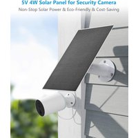 5W5v Solar Panel for Eufycam 3/3C/2C/2C Pro/E40/E20/2/2 Pro/E/L20/L40/Solo/SoloCam Spotlight, Micro USB/USB-C, IP65 Waterproof