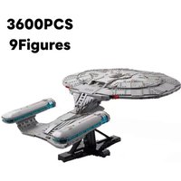 Popular toys Spaceship Enterprise 3600pcs space Battleship model building blocks youth education assembly toys birthday gifts