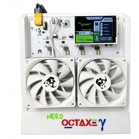 NerdOctaxe BTC Miner 12TH/s 160W 16J/Th 8*BM1370 ASIC Chips 2.4G WiFi Machine de minage open-source pour l'extraction de Bitcoin