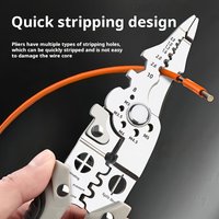 Multi-function Industrial Wire Strippers: Cut, Crimp, Strip for Electrical Work & DIY (Halloween, Thanksgiving, Christmas)