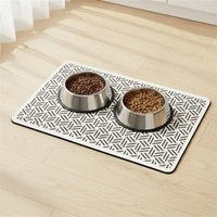 Absorbent Pet Mat Diatomaceous Waterproof Non Slip Feeding Placemat for Cat Dog Bowls Splash Proof Surface Use in Home Kitchen