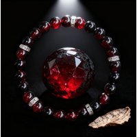 Garnet Healing Bracelet - Natural Stone for Confidence & Passion, Spiritual Protection Jewelry, Gemstone Gift for Women