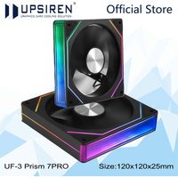 UPSIREN UF-3 Prism 7PRO Computer Case Cooling Fan,Double-sided full lens,12CM ARGB motherboard synchronization,CD pattern axis