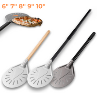 7 8 9 10 Inch Long Pizza Peel AdjustableTurning Shovel Spatula Baking Tool Kitchen Utensils Nonstick Big Pizza Turner for Oven