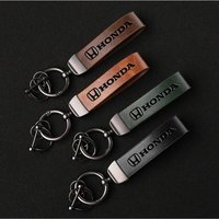3D Honda Badge Car Keychain Auto Keyring Accessories For Honda civic accord fit jazz pilot CRV odyssey passport city shuttle HRV