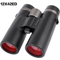 12x42 ED Binoculars for Adults High Powered with Phone Adapter Super Bright BAK4 Prism Binoculars for Bird Watching Hunting