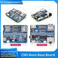 Nano Base Board (A) / (B) for Raspberry Pi Compute Module 5 Lite / eMMC Same Size as CM5 Waveshare CM5-NANO-A-B