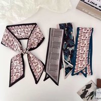 2026 Spring Brand Design Paisley Silk Scarf Women Luxury Bag Hair Skinny Silk Scarves Lady Summer Foulard Kerchief Headband