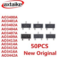 50PCS AO3442A AO3416A AO3415A AO3414A AO3413A AO3409A AO3407A AO3404A AO3402A AO3401A AO3400A SOT-23 MOS Transistor Chip SMD