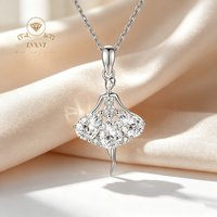 2026 Ballerina Necklace S925 Sterling Silver Pendant Femininity Clavicle Chain Gift Girlfriends Affordable Light Luxury Jewelry