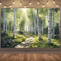 Sonnenlichte Vordach und Wandkunst mit üppigen grünen Blättern, Heimdekoration, Partys und Veranstaltungen, Partyhintergründe