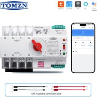 TOMZN TUYA SmartLife ATS 4P AC230V 63A 100A 125A Dual Power Automatic Transfer Switch TOQ7S Three-phase Four-wire DIN Rail