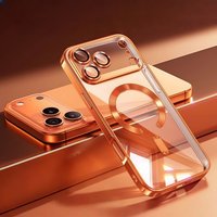 Clear Luxury Plating Cover Soft Protective With Magnetic Phone Case For iPhone17Pro Max /17Pro/17/Air-With Camera Protection
