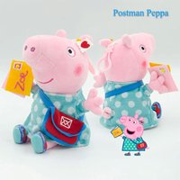 19CM Peppa Pig Professional Attire Plush Anime Figure Soft Fabric Stuffed Doll Fill With PP Cotton Children Toys Christmas Gifts