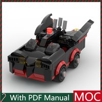 202 Parts Hot Selling MOC Batmobile Model Modular DIY Building Blocks Kids Assembly Display Toys Festival Surprise Birthday Gift