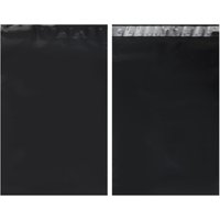 100pcs Waterproof Self-adhesive Packaging Bag Self-seal PE Plastic Sealed Express Mail Bag Black Color Dustproof