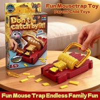 Funny Mousetrap Game Toy Kids Reaction Challenge Trap Game Interactive Family Party Prank Toy Parent Child Board Game Gift