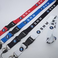 Nylon Lanyard Printing Emblem Key Pendant Keychain For BMW F30 F10 E90 F20 E46 E60 E70 E39 E36 E87 X7 E92 E91 E28 X3 X4 X1 X2 X5