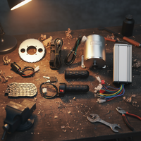 Efficient High Torque Brushless Motor Kit 48-72v Brushless Controller for Scooter Bike DIY Electric Motor Conversion