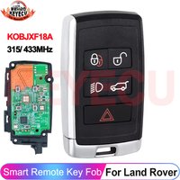 KEYECU KOBJXF18A PEPSFOB For Land Rover Velar Range Discovery 2017 2018 2019 2020 315MHz 433MHz ID49 Chip Proximity Remote Key