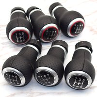 5/6 Speed Manual Car Gear Shift Knob Lever Stick Pen Handle For Audi A4 S4 B8 8K A5 8T Q5 8R S Line 2007-2015 Red Ring
