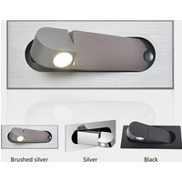 Interior LED Wall Light Lamp Modern Folding Recessed Bedroom Embedded Indoor Bedside Reading Hotel Bed Lighting Angle Adjustable