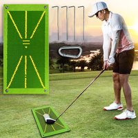 Golf Training Mat for Swing Detection Batting Golf Training Aid That Shows Swing Path Feedback and Correct Hitting Posture
