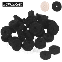 50pcs Guitar Strap Felt Button Washers Locks Blocks Guitar Parts Accessories Soft Felt Material Durable Anti-slip Felt Washers