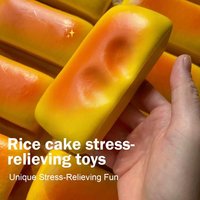 Slow Rising Food Toy Yellow Cake Shape Sensory Fidget Toy for Stress Anxiety Relief Cute Novelty Gift