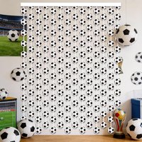 2026 Football Themed Party Backdrop Curtain, World Football Match Double-Sided Tinsel Rain Curtain Door Decor