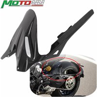For Ducati Diavel V4 2023 2023+ 100% Carbon Fiber Rear Hugger Tire Mud Guard Fairing Splash Mudguard Chain Guard Plain Weave