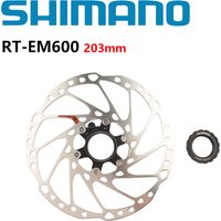 Shimano RT-EM600 E-BIKE Speed Sensor Disc Brake Rotor 203mm With Outer Lock Ring ICE TECHNOLOGIES CENTER LOCK Original Shimano