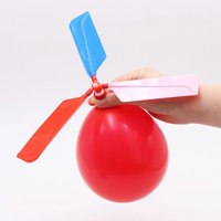 5PCS Children's Outdoor Funny Balloon Helicopter Launcher Set Balloon Parent-child Interactive Children's Educational Toys Gift