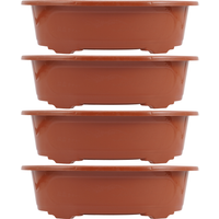 4 Pcs Flower Pots Outdoor Plants Plastic Home Bonsai Indoor Planter Flowerpots Cactus Succulent Planting Household Large