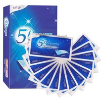 5D Whitening Teeth Strip Mint Scented Tooth Whitener Gel Strip Oral Hygiene Care Dental Cleaning Kit False Teeth Bleach Tape