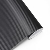 Folia samoprzylepna 3D z włókna węglowego, czarna, do oklejania samochodów i motocykli, folia PVC do stylizacji karoserii, naklejka samochodowa, akcesoria samochodowe