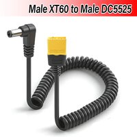 XT60 Male Connector To Male DC DC5525 Retractable Power Cable 5.5x2.5mm Adaptor For TS101 PINE64 Electronic Soldering Iron
