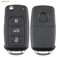 3 Button Car Remote Flip Key Fob Case Shell For Volkswagen Golf MK6 Polo Beetle Tiguan Touran Passat Caddy Jetta Eos Scirocco