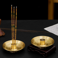 Round Incense Burner 9 Hole Incense Holder Incense Stick Plate Tray Palo Santo Holder Sage Holder For Mediation Ritual〔Nest〕