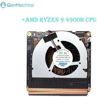 Genmachine AMD Ryzen 9 4900H CPU+Motherboard Kit Ryzen Motherboard placa mae For Laptop MINI PC Motherboards With Radiator Fan