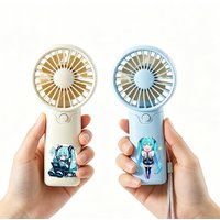 Kawaii Portable Fan Hatsunes Miku Convenient Small Fan Summer Pocket Hand-held Fans Lightweight Handheld Mini Fan Air Coolers