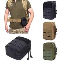 Outdoor Tactical MOLLE Waist Bag Camouflage Crossbody Sling Bag Multifunctional Mini Shoulder Bag Casual Commute Small Pouch
